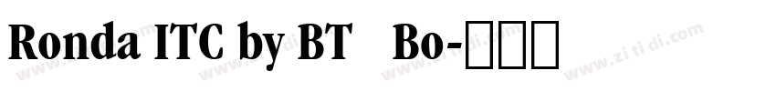 Ronda ITC by BT   Bo字体转换